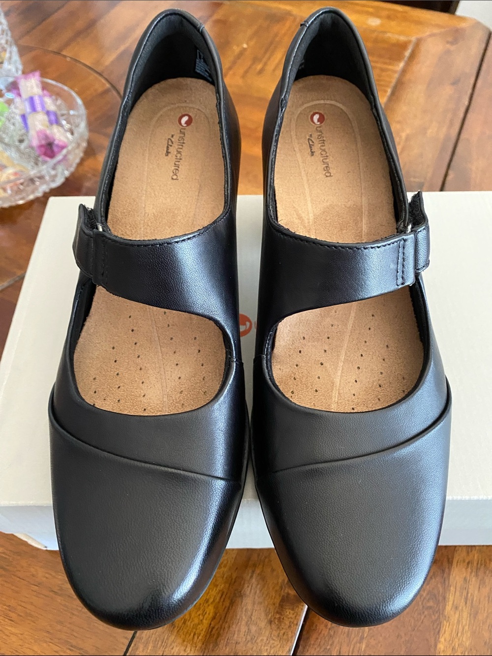 Clarks Black Mary Jane Comfort Pumps “Rosalyn Wren” New in Box
